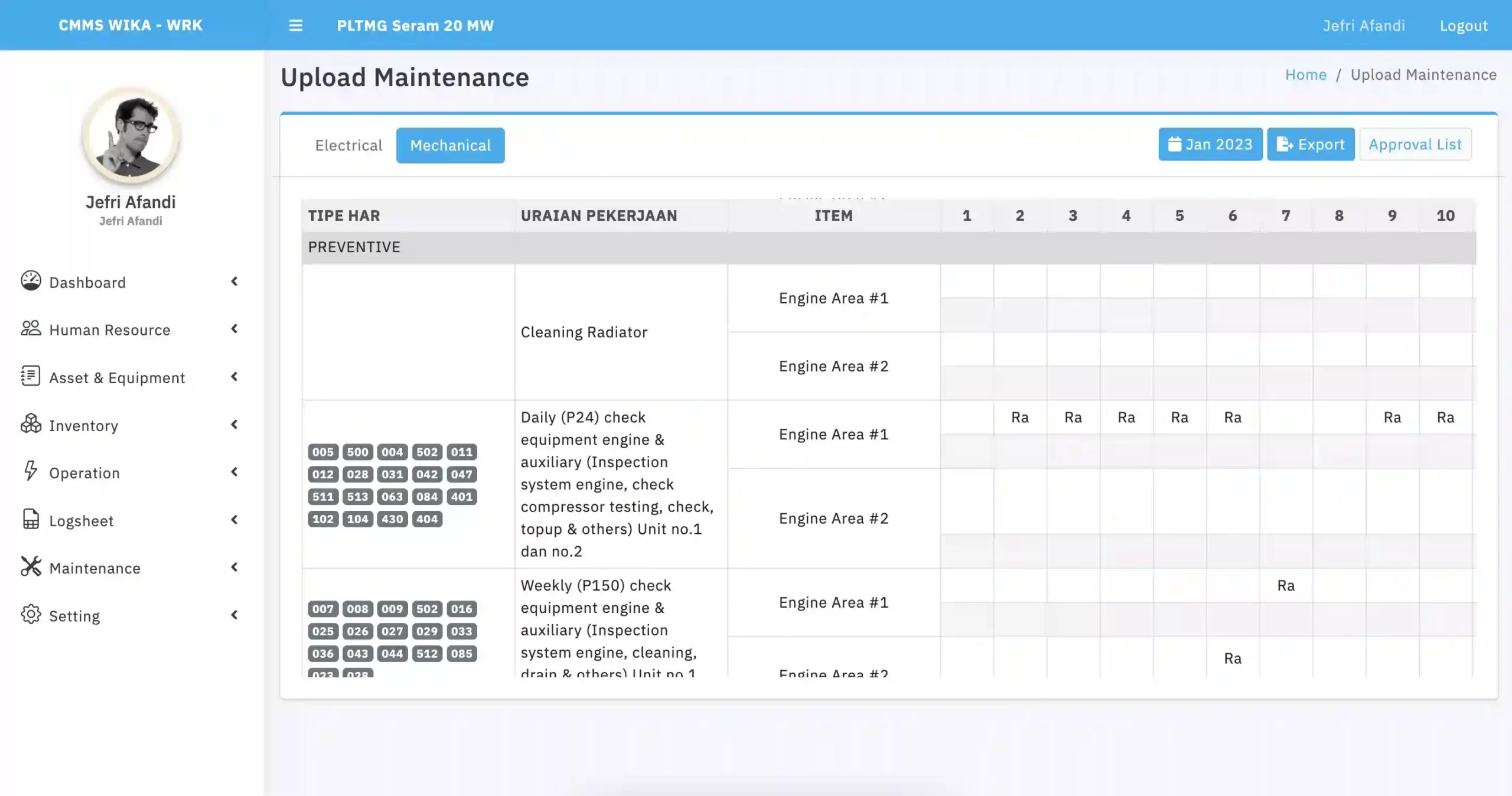 CMMS Computerized Maintenance Management System - Maintenance