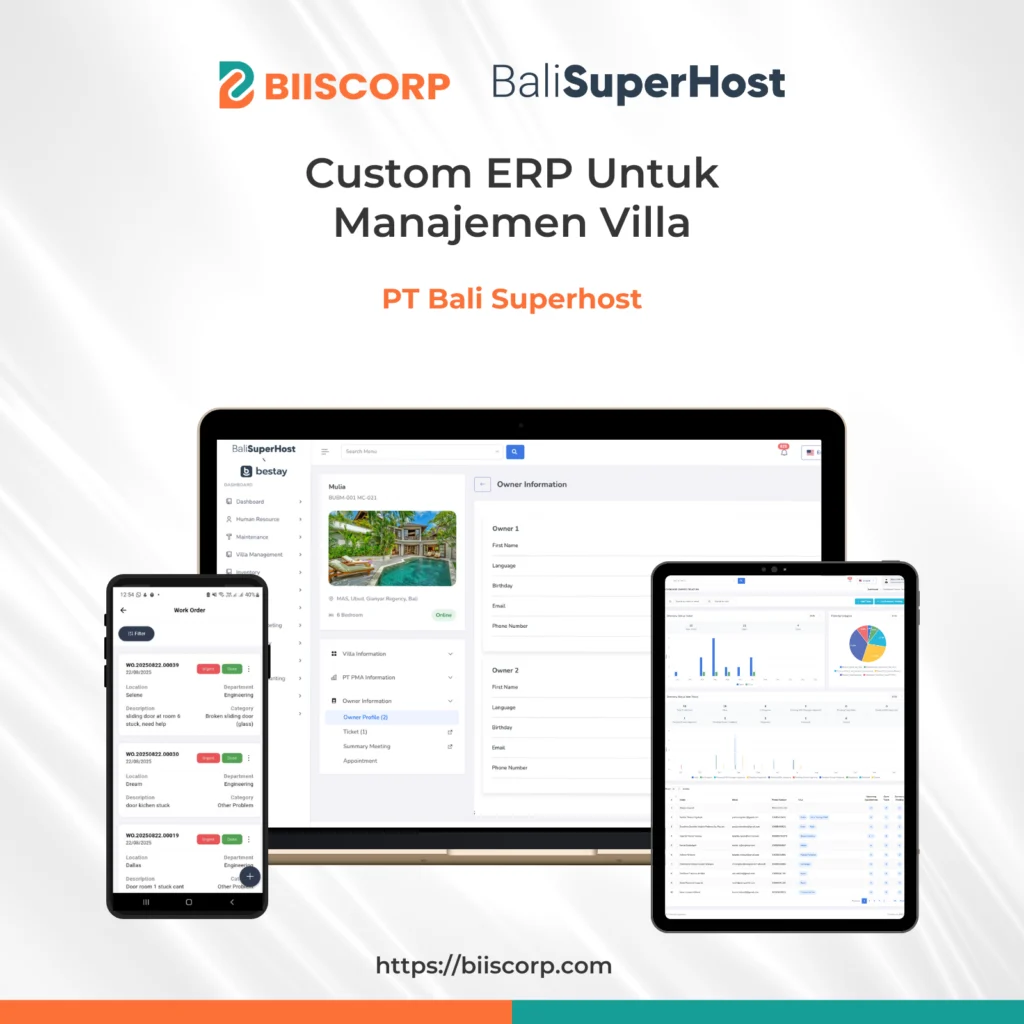 Software ERP Custom Villa Management