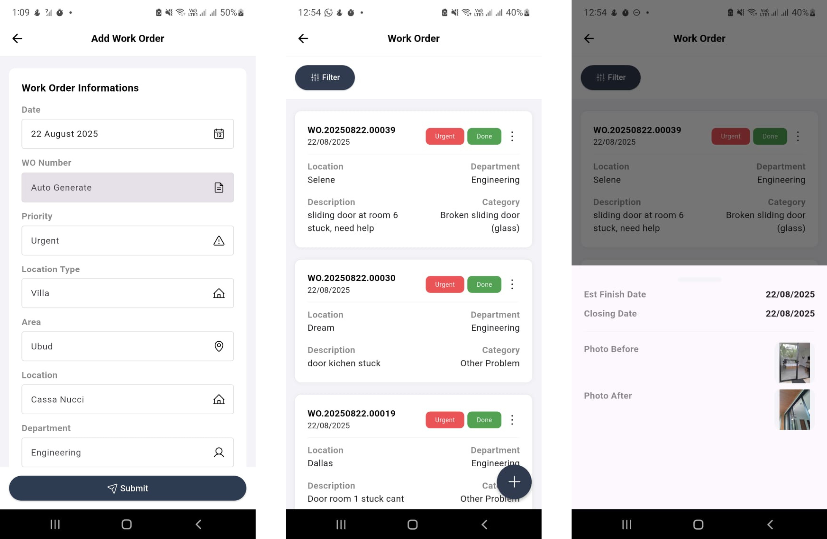 Software ERP Custom Villa Management - Digital Work Order - 02