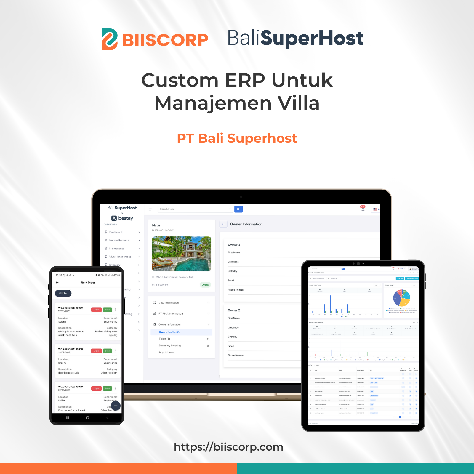 Software ERP Custom Villa Management