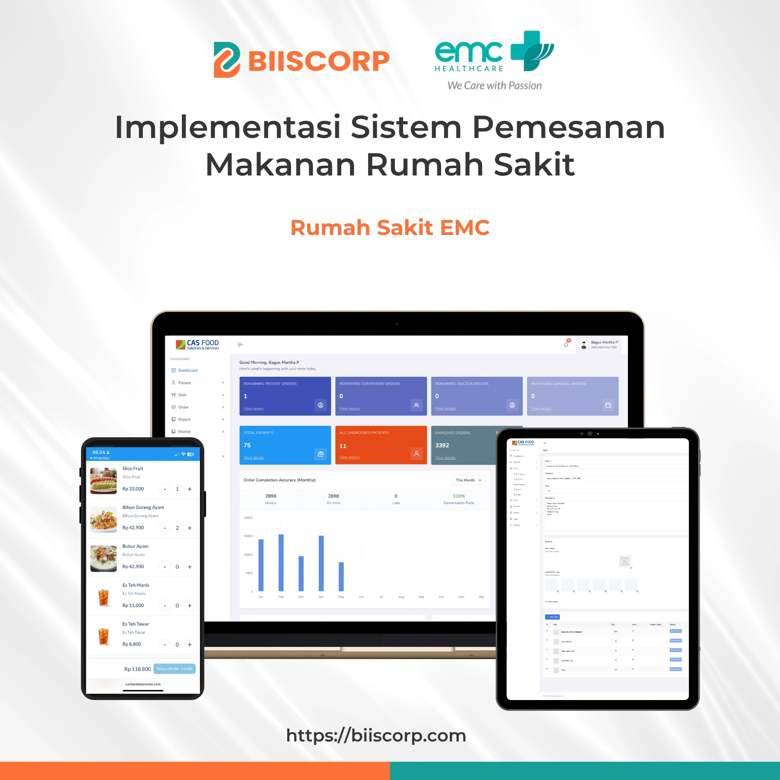 Implementasi Sistem Pemesanan Makanan Rumah Sakit