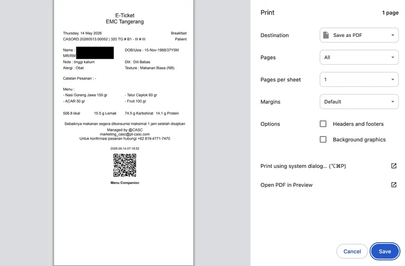 fitur QR code pemesanan makanan pasien rumah sakit - 04
